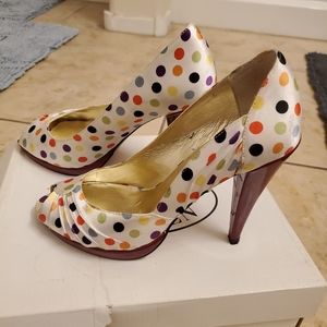 Steve Madden Colorful Polka Dot Heels